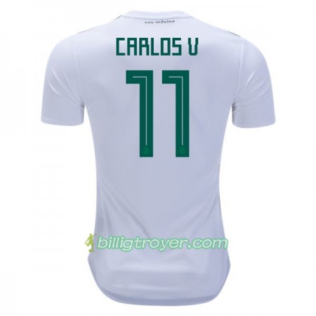 Billige Fotballdrakter Mexico Carlos V 11 VM 2018 Bortedraktsett